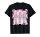 Nutcracker Coquette Pink Bow Xmas Holiday Merry Christmas T-Shirt
