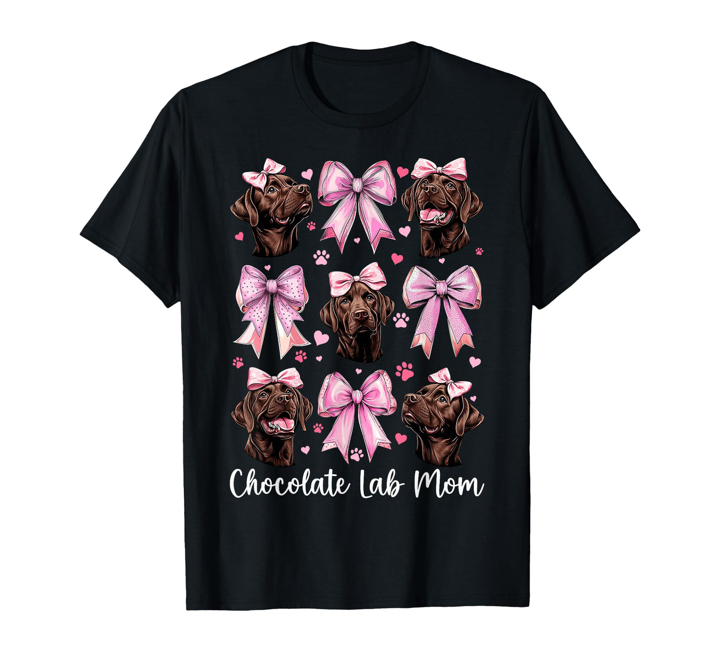 Chocolate Lab Mom Mama Chocolate Labrador Retriever Dog T-Shirt