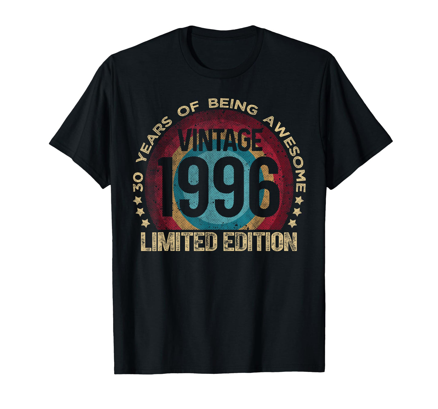 30 Year Old Gifts Vintage 1996 Limited Edition 30th Birthday T-Shirt