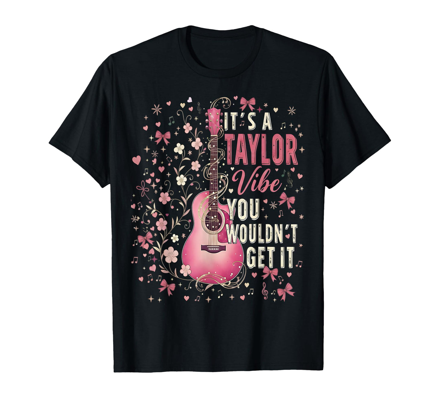It's A Taylor Vibe Heart Floral Kids 70's 80's Vintage T-Shirt