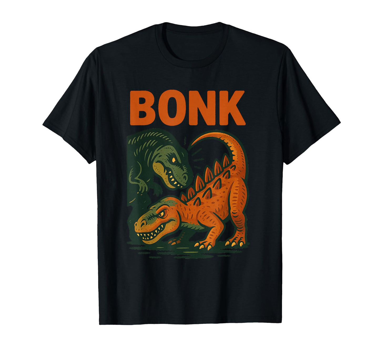 Bonk Dinosaur Funny Prehistoric Humor Design T-Shirt