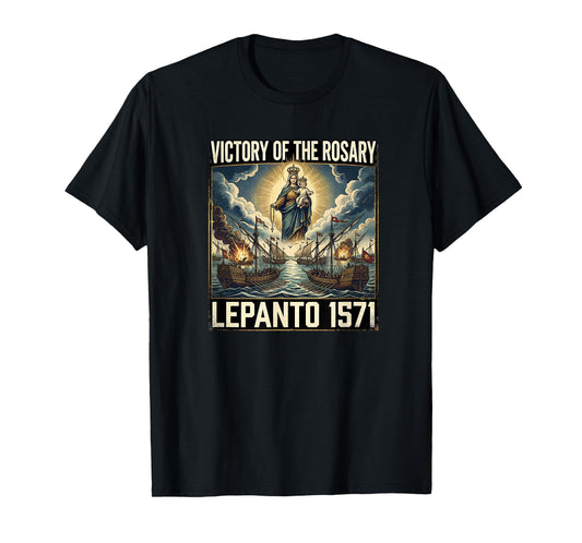 Catholic Lepanto Battle Flag 1571 Crusader T-Shirt