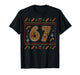 67 Meme Candy Cane Gingerbread Christmas Ugly Sweater Xmas T-Shirt