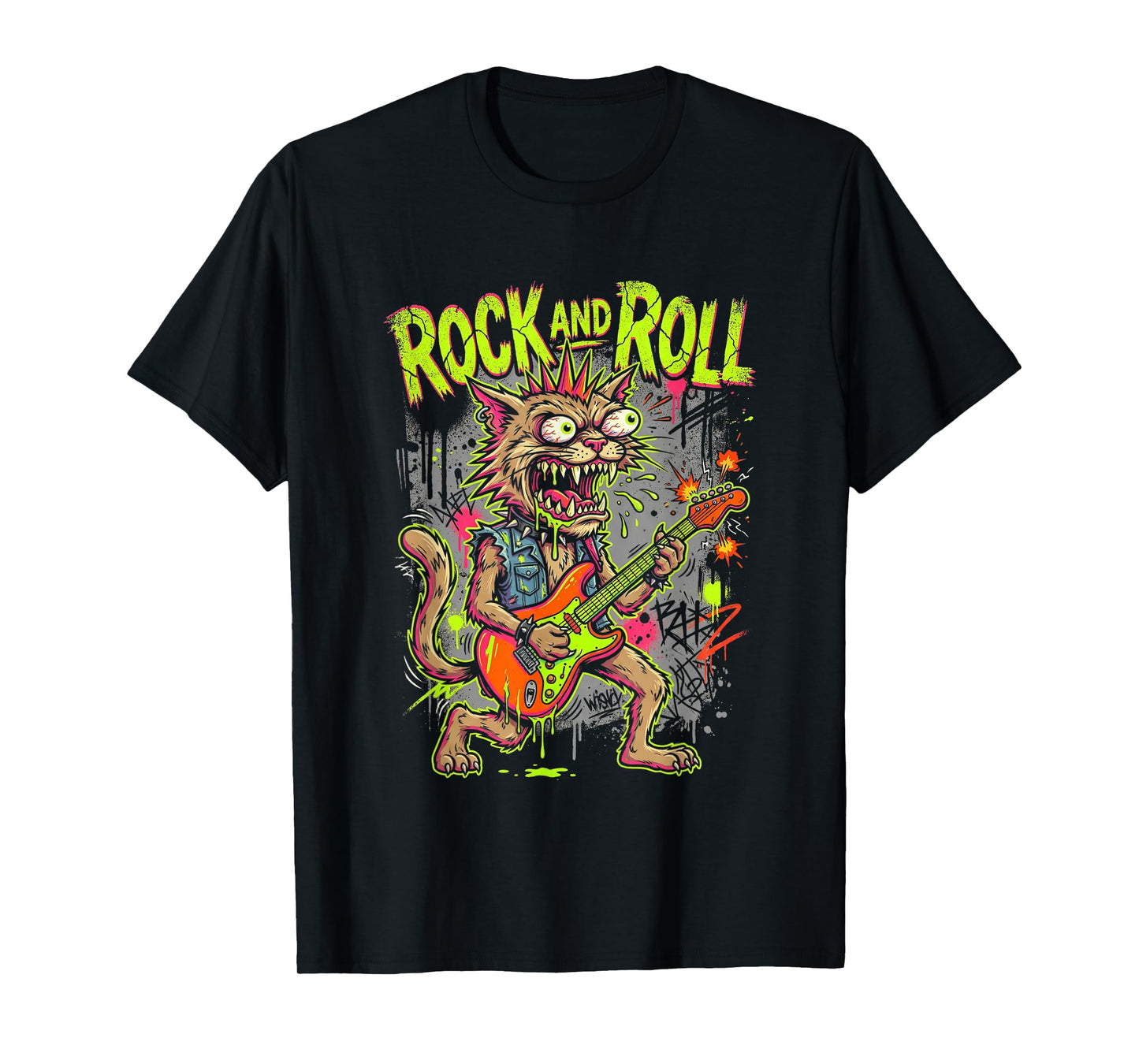 Punk Rocker Heavy Metal Art T-Shirt