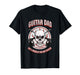 Vintage Guitar Dad Skull Rock Music Funny Father Design T-Shirt