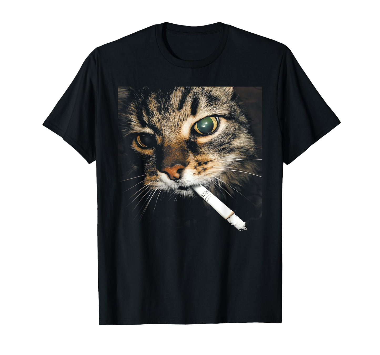 Funny Cat Smoking Christmas Xmas Humor Men Women Gifts T-Shirt