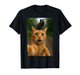 Cat Selfie Escape from Dinosaur Funny for Kids Teens Adult T-Shirt