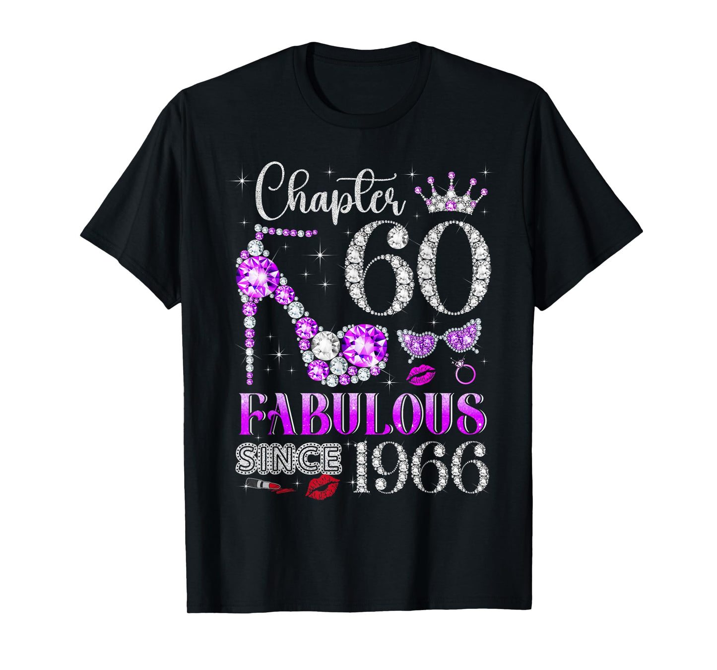 Chapter 60 Fabulous Since 1966 60Th Birthday Ladies Girls T-Shirt