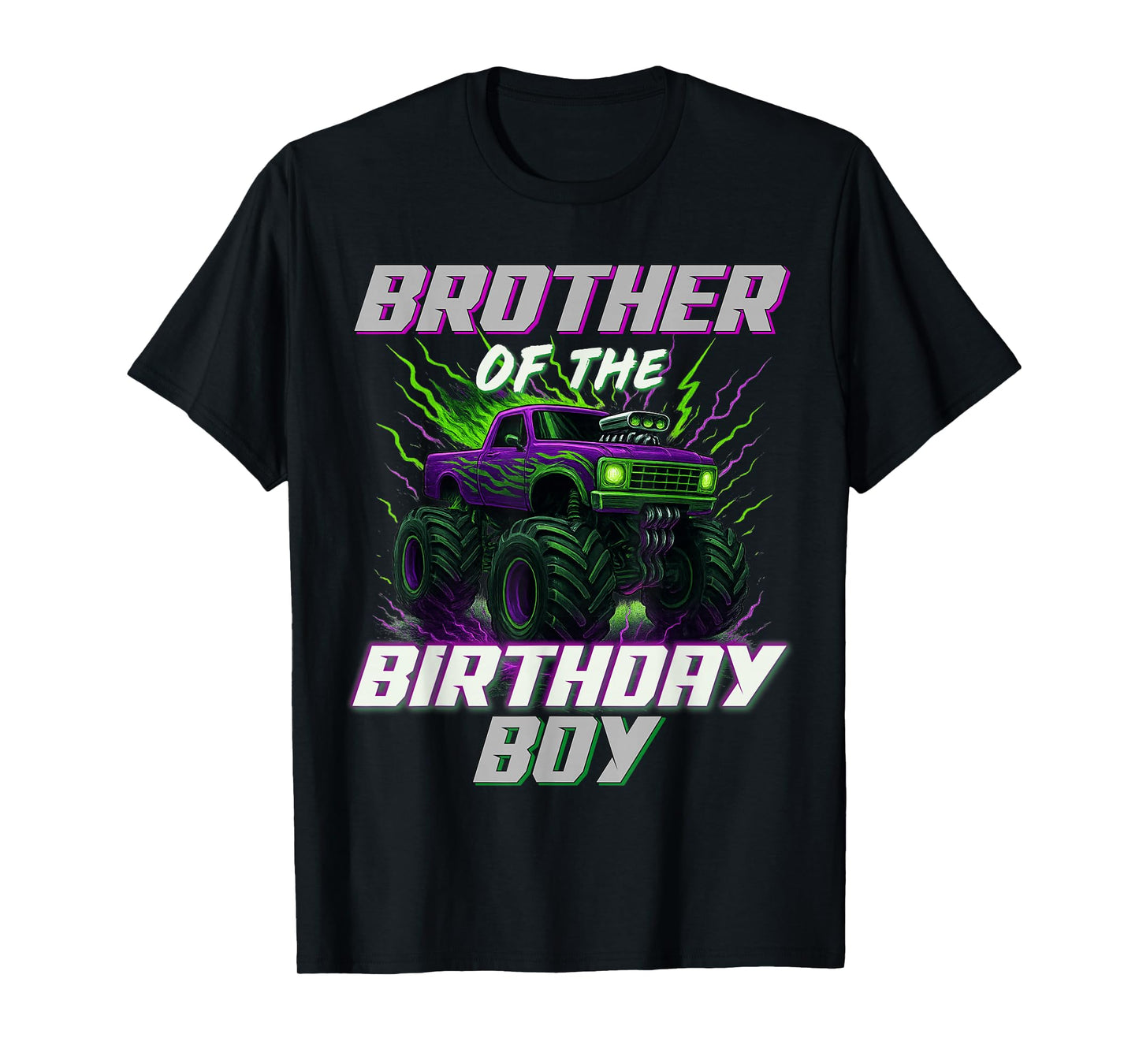 Brother of The Birthday Boy Monster Truck T-Shirt