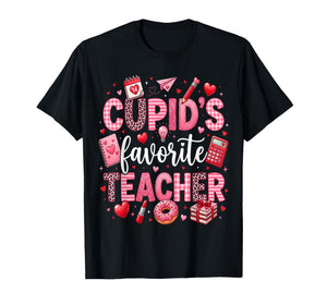 Cupid's Favorite Teacher Valentines Teach T-Shirt