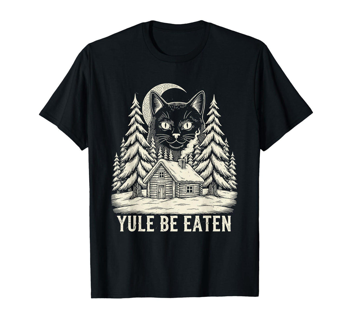 Yule Be Eaten Icelandic Cat Christmas Folklore Jólakötturinn T-Shirt
