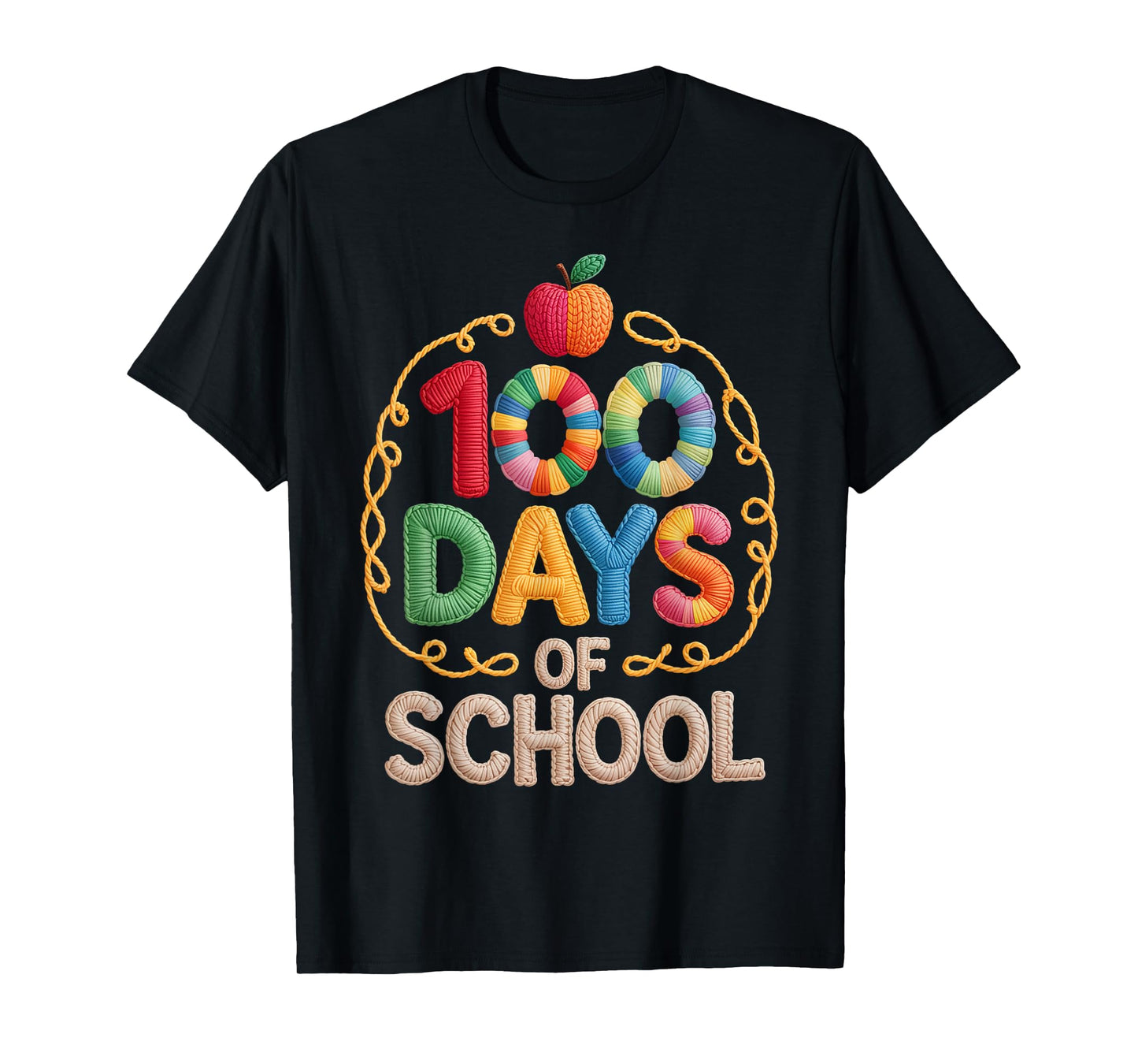100 Days of School Colorful Fun Design Kids T-Shirt