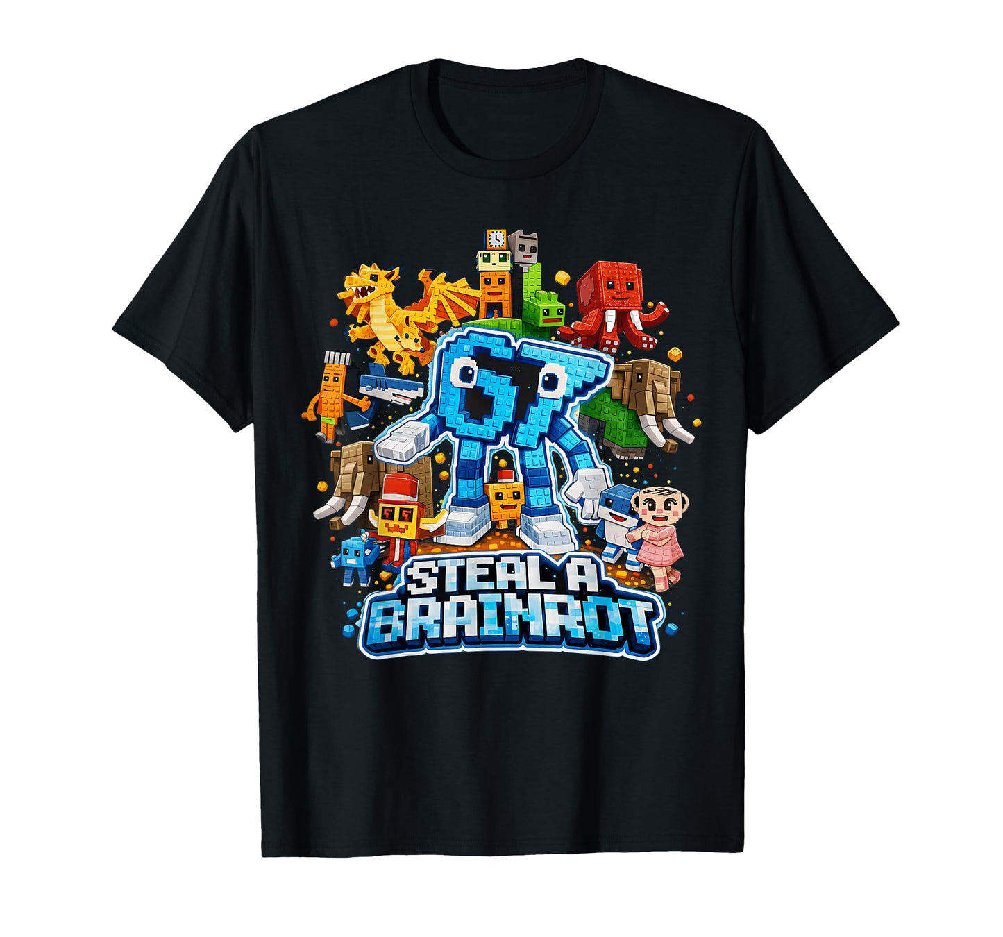 Six Seven 67 Steal a Brainrot Meme Funny for Kids Boys Gifts T-Shirt