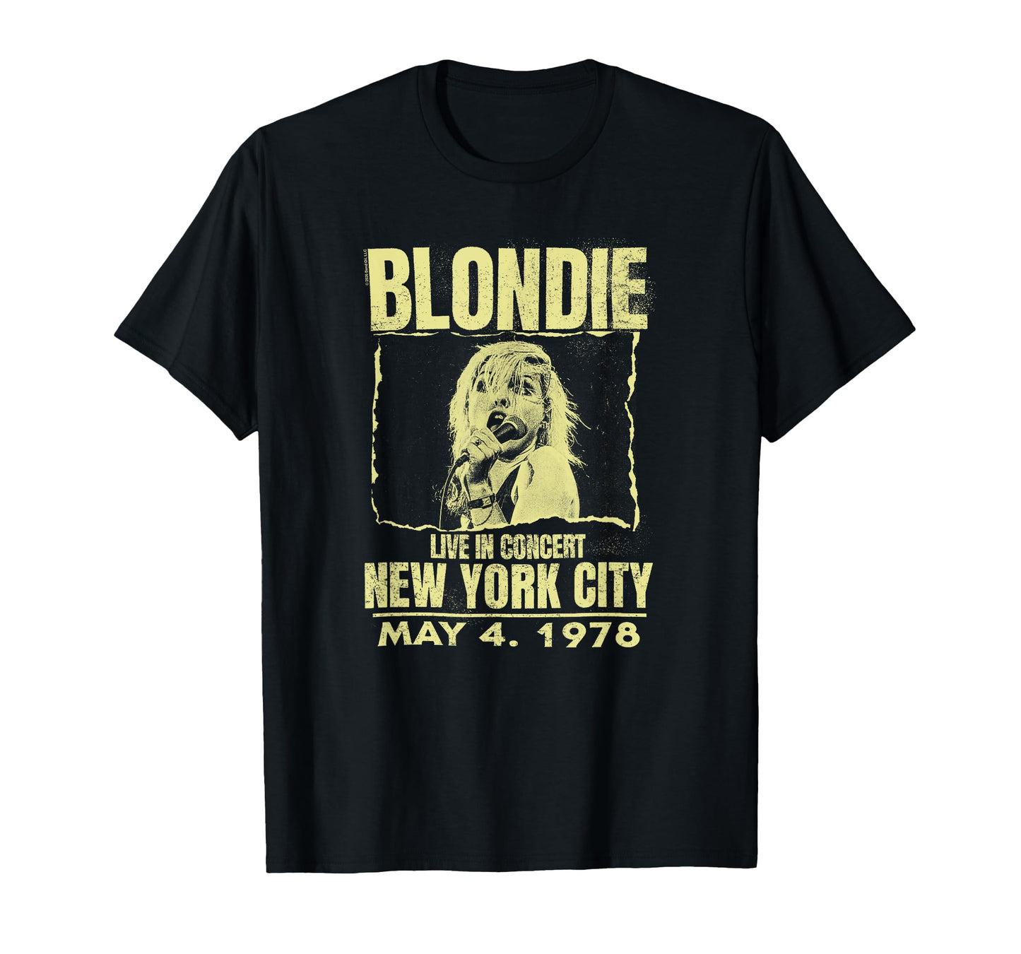 Blondie Live Concert Poster New York 1978 Vintage Band T-Shirt