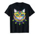 Mardi Gras Cat Mask for Women Girls Cat Lovers Carnival T-Shirt