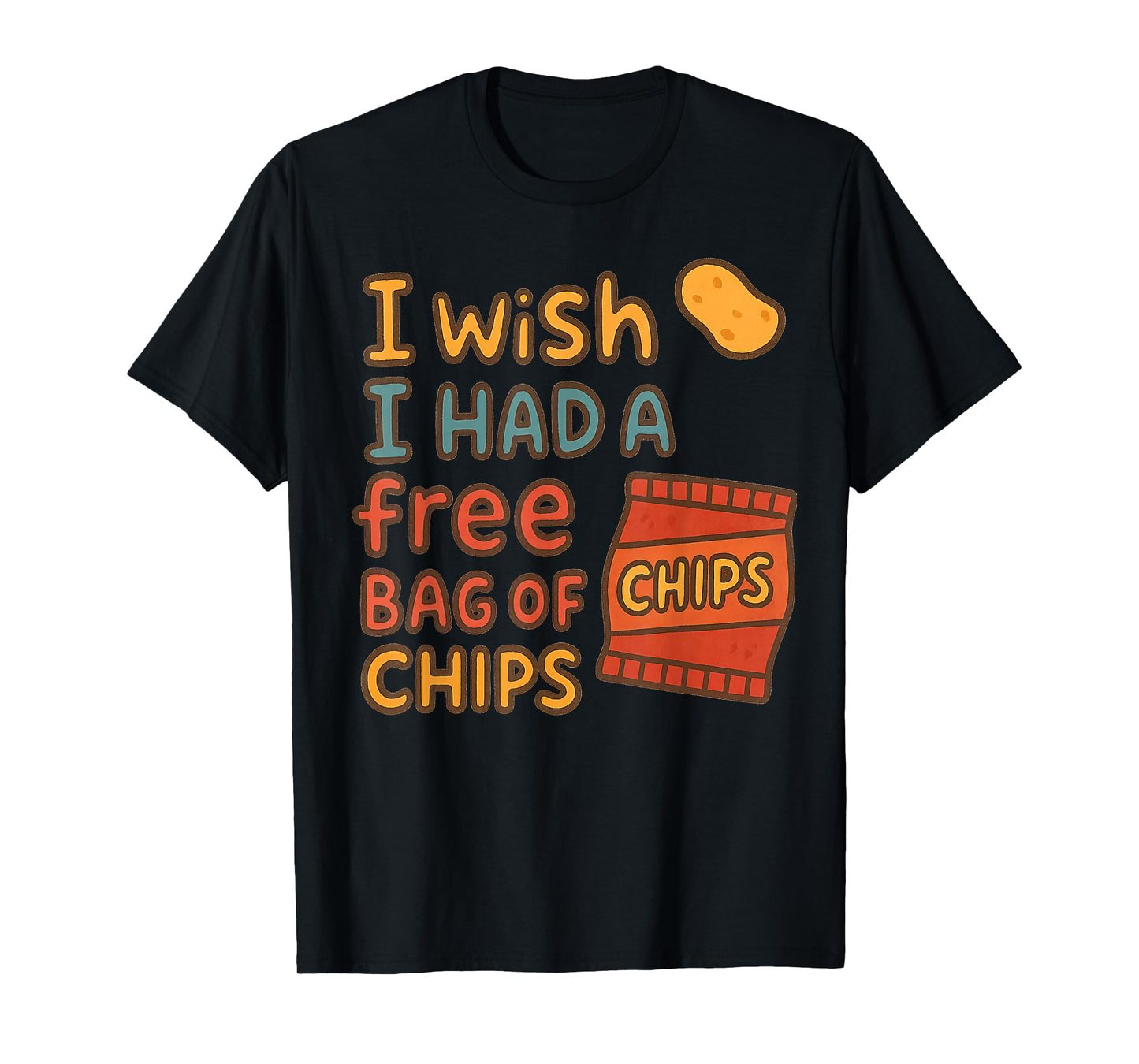 Funny Bag of Chips Meme Design - Cool Snack Craver T-Shirt