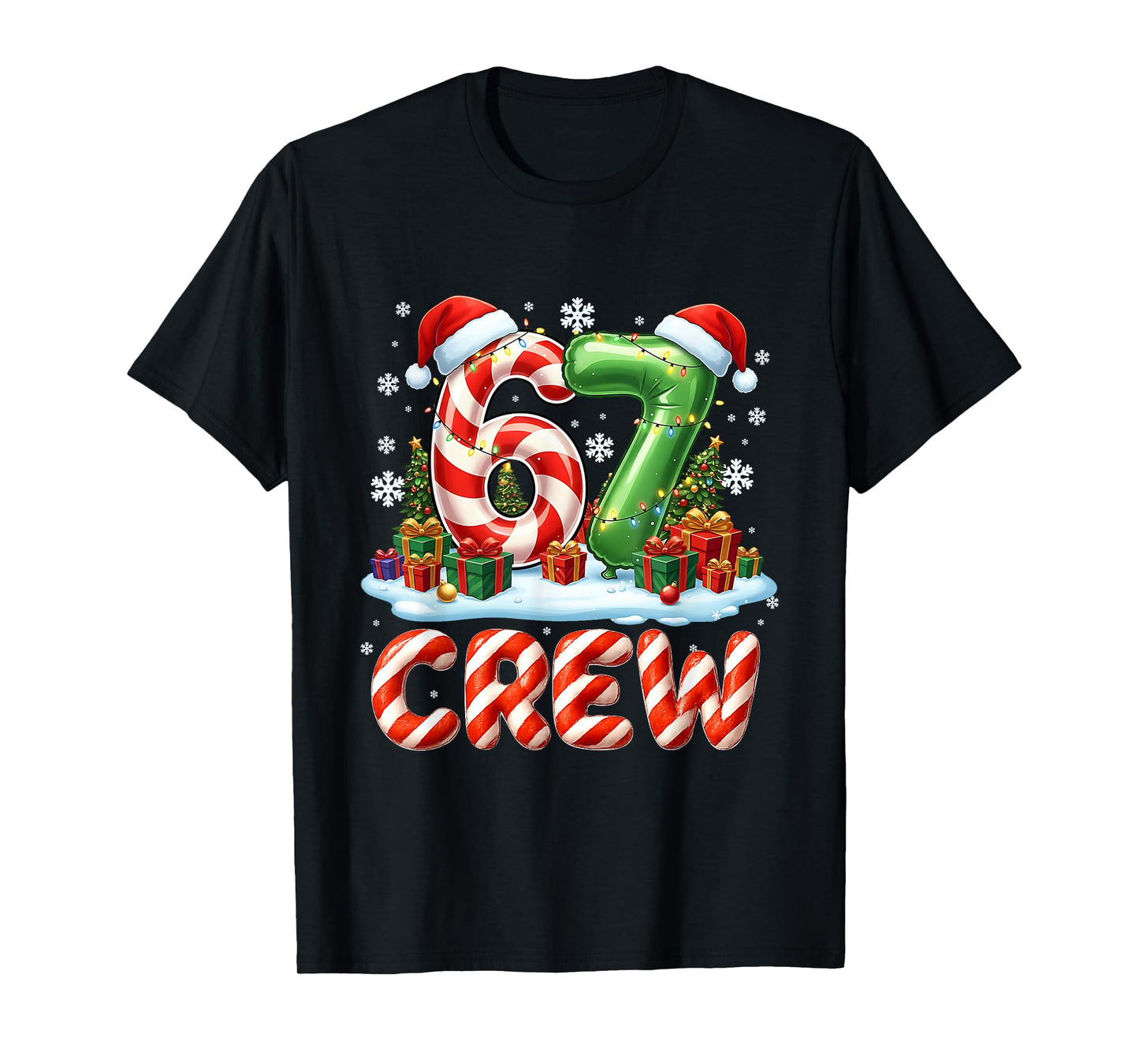 67 Meme Six Seven Funny Christmas Women Men Boys Girls Kids T-Shirt