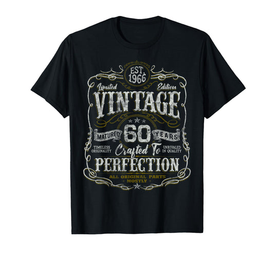 Vintage 1966 Limited Edition Shirt 60 Year Old 60th Birthday T-Shirt