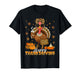 Leopard Bougie Turkey Drinking Coffee Happy Thanksgiving T-Shirt