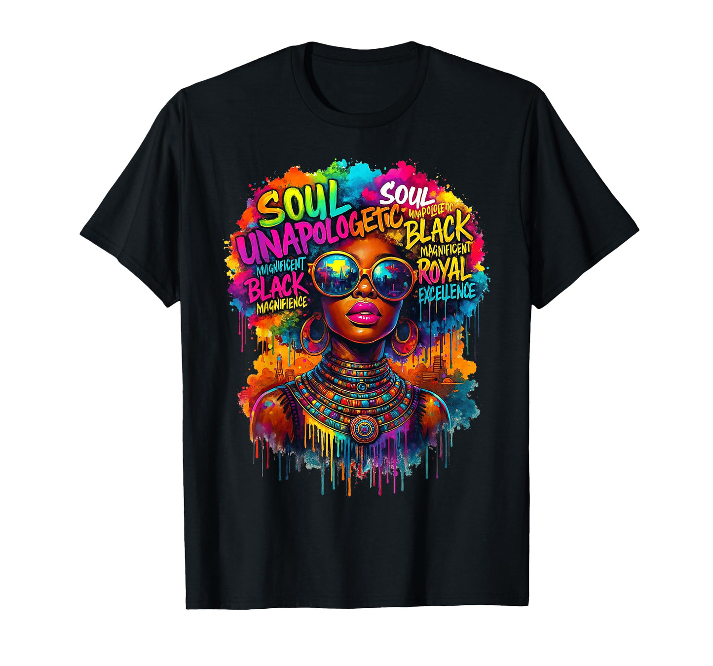 Black Queen African Map Unapologetically Dope Black History T-Shirt