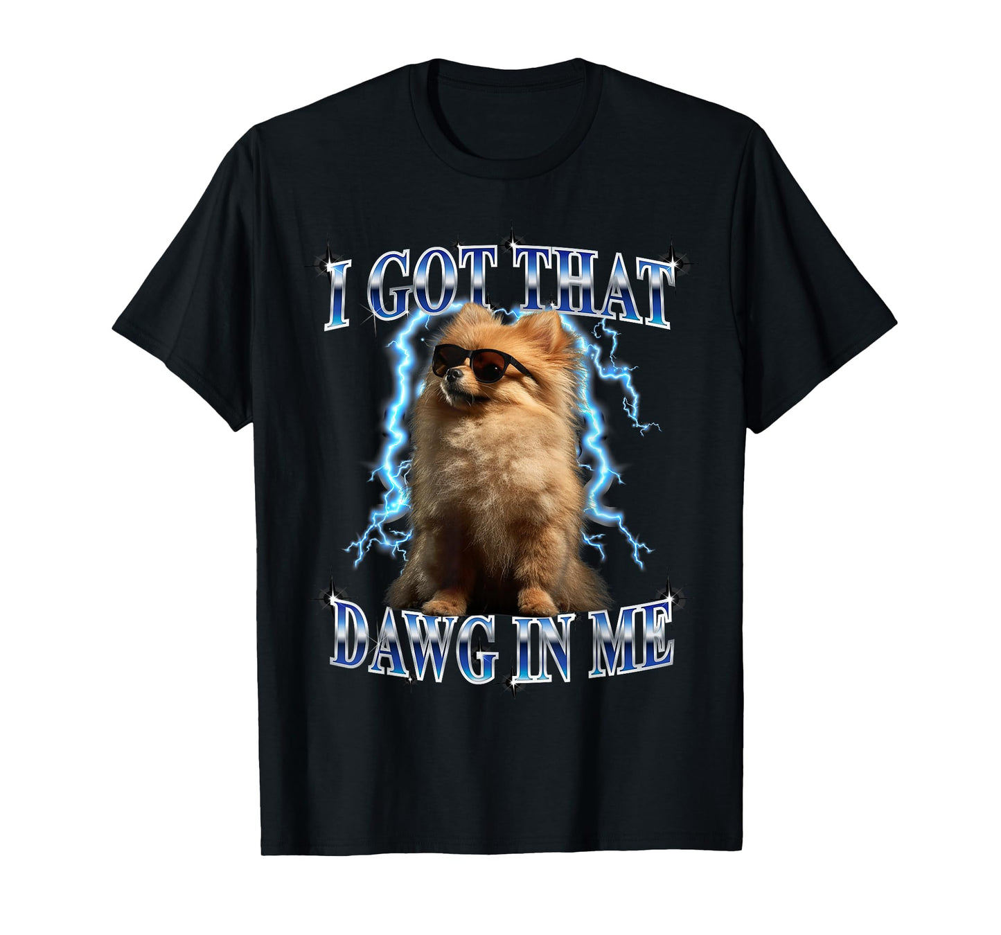 Mens Heavy Metal I Got That Dawg in Me Pomeranian Lover T-Shirt