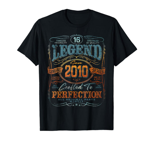 Vintage 2010 Limited Edition Shirt 16 Year Old 16th Birthday T-Shirt