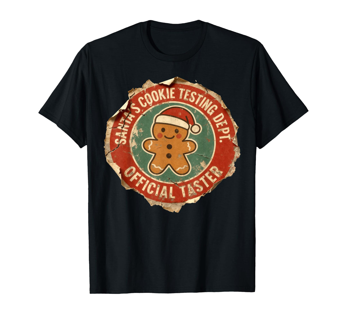 Santa Cookie Testing Department Official Taster Christmas T-Shirt