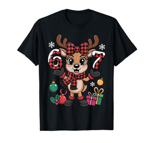67 Christmas Outfit Women Meme Reindeer Six Seven 67 T-Shirt