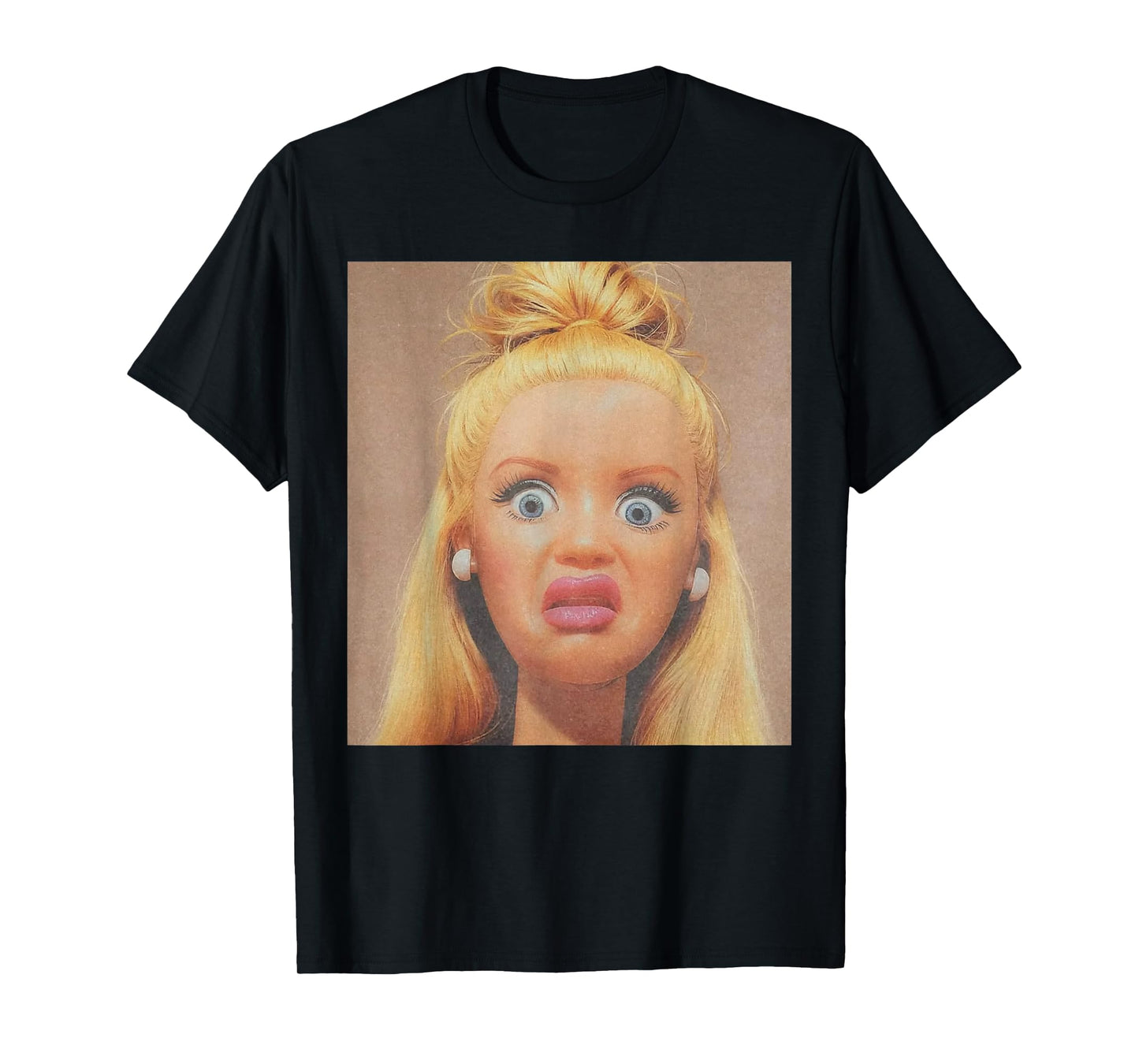 Funny Disgusting Doll face Meme Hilarious Sarcastic T-Shirt