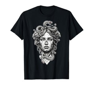 Medusa Goddess Snake Statue T-Shirt