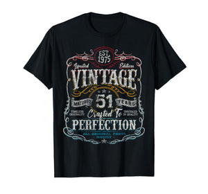 Vintage 1975 Limited Edition Shirt 51 Year Old 51st Birthday T-Shirt