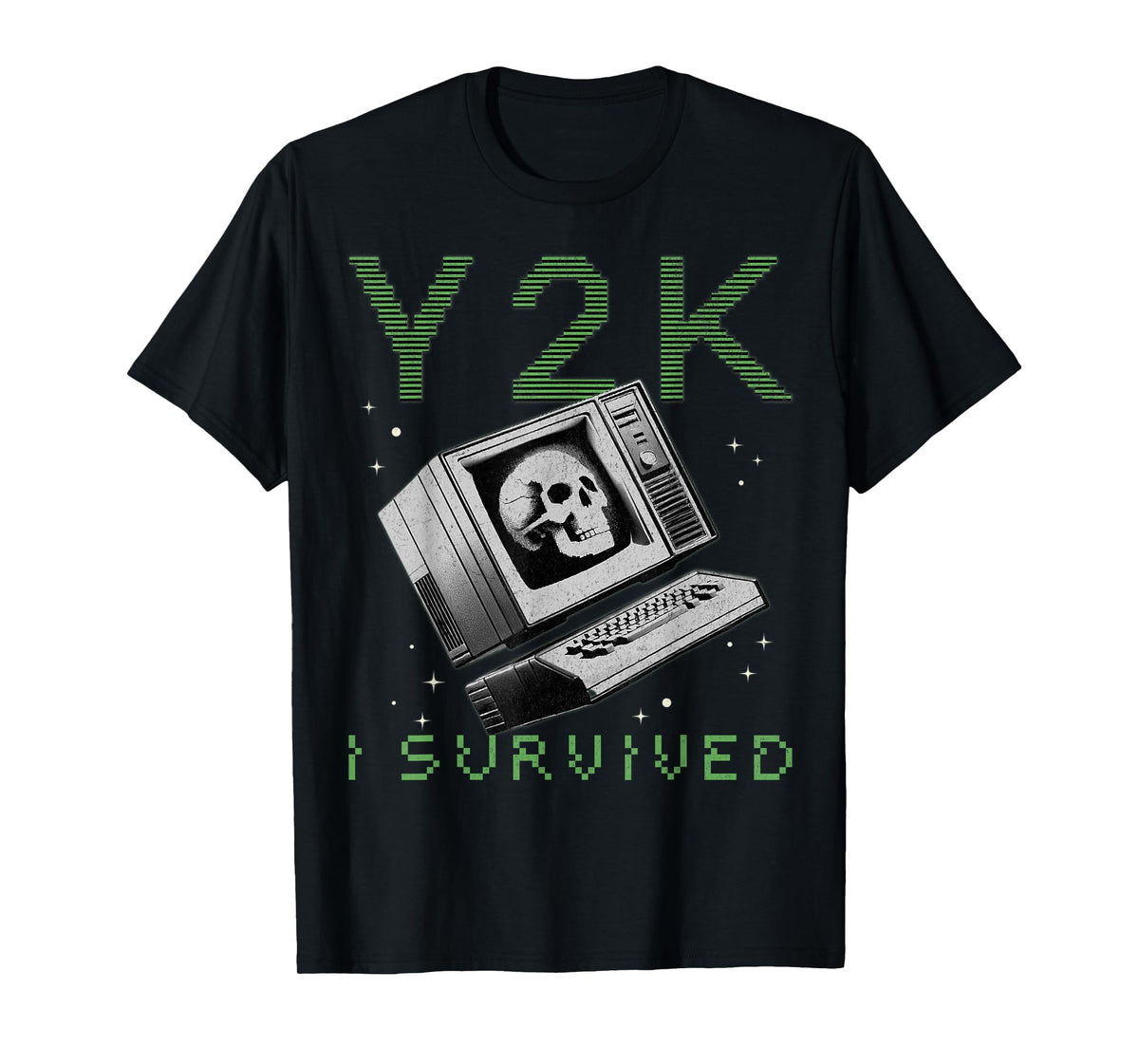I Survived Y2K Millennium Bug Funny Retro Vintage T-Shirt