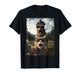 Funny Cat T-Rex Bigfoot Design UFO Selfie T-Shirt