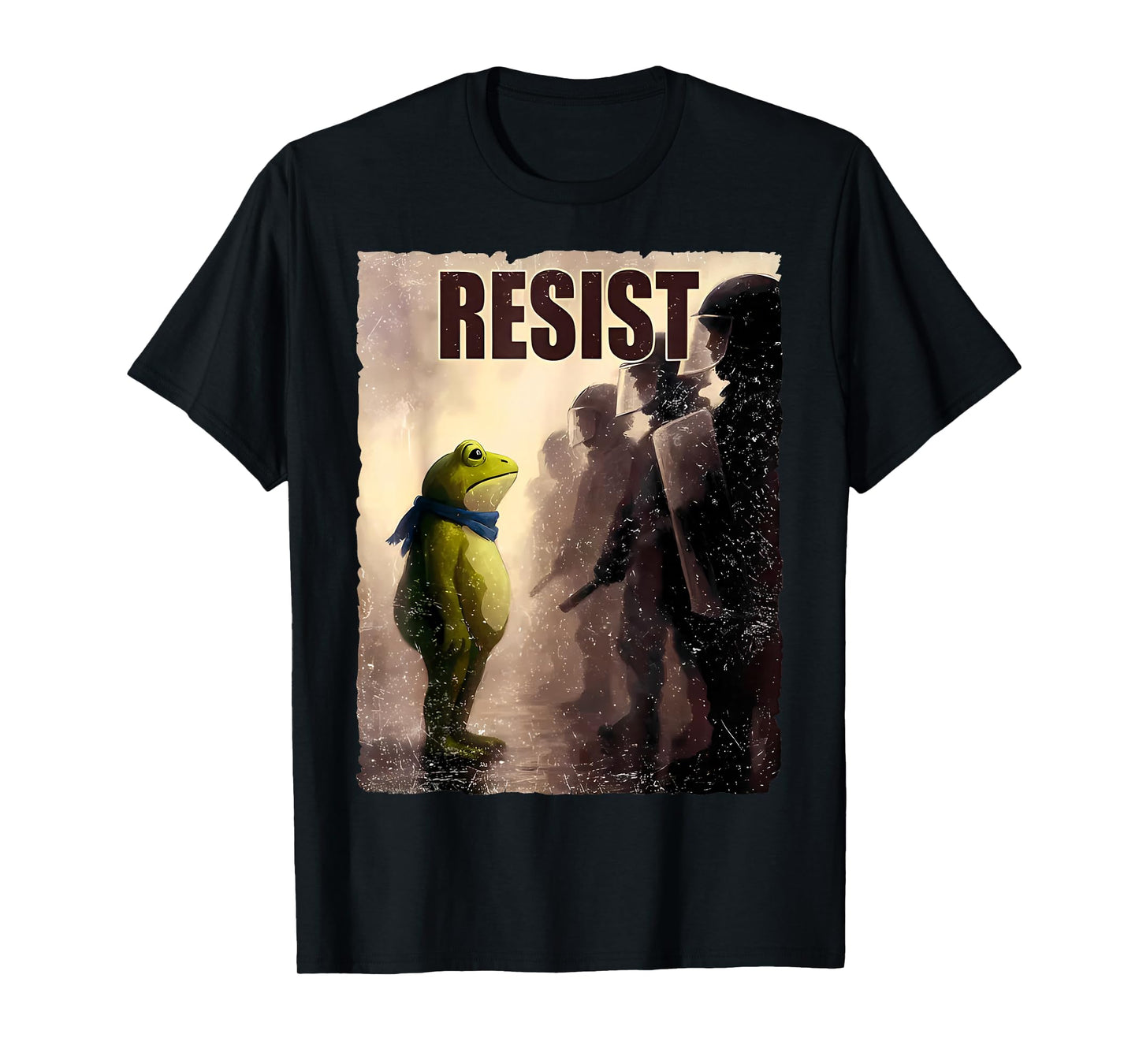 Vintage Portland 2025 Resist Frog Protest Men Women T-Shirt
