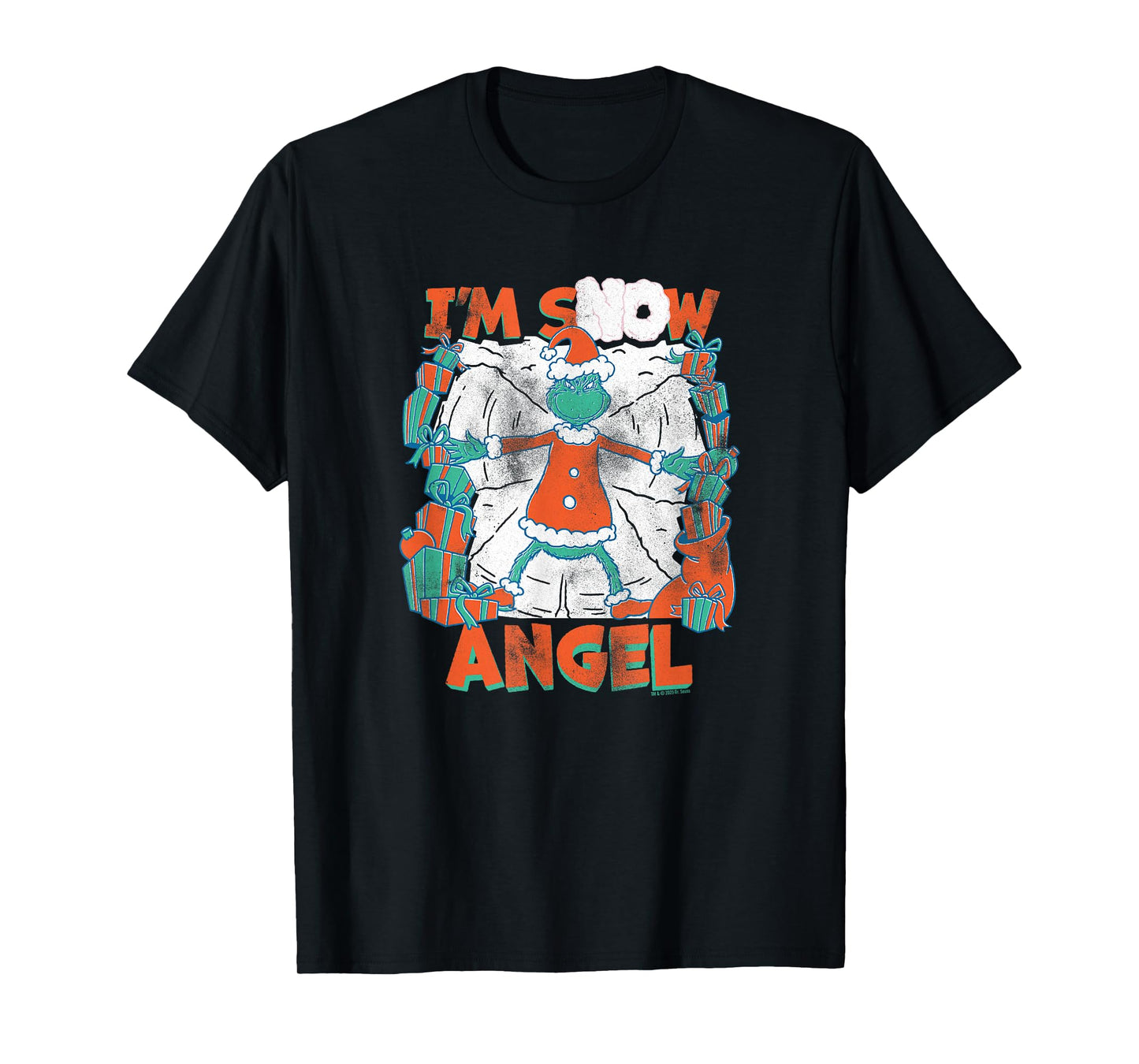 Dr. Seuss Grinch Grinch I’m Snow Angel Officially Licensed T-Shirt