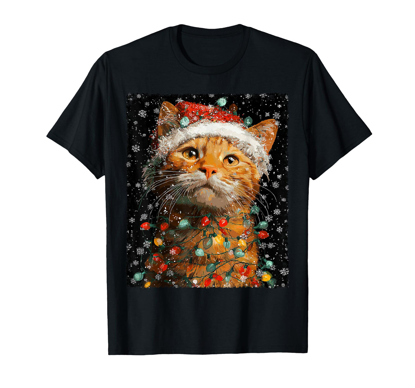 Christmas Ginger Cat T-Shirt