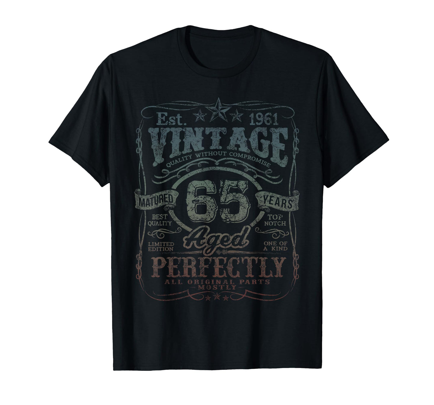 Vintage 1961 Limited Edition Shirt 65 Year Old 65th Birthday T-Shirt