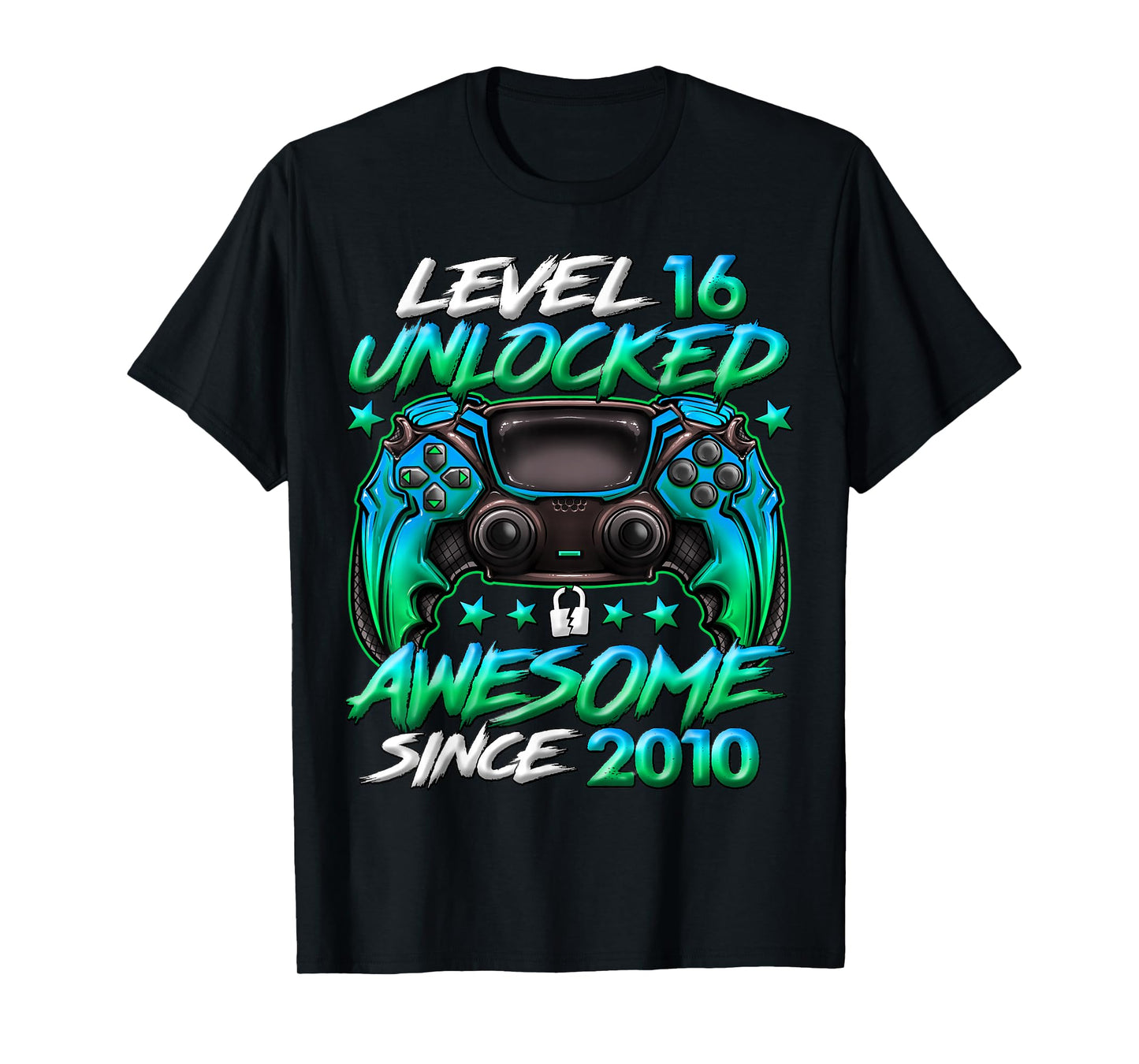 Level 16 Unlocked 16 Year Old Gifts Boys 16th Birthday Boy T-Shirt