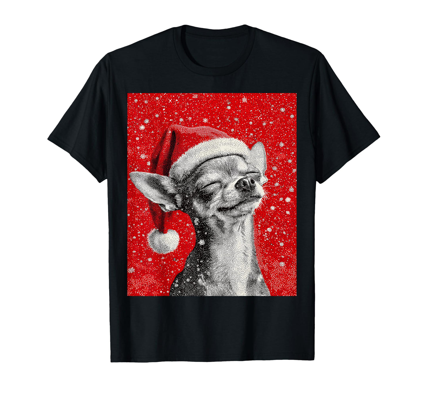 Christmas Chihuahua Red T-Shirt
