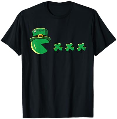 Gamer St Patricks Day Shamrock Gaming for Men Boys Kids T-Shirt