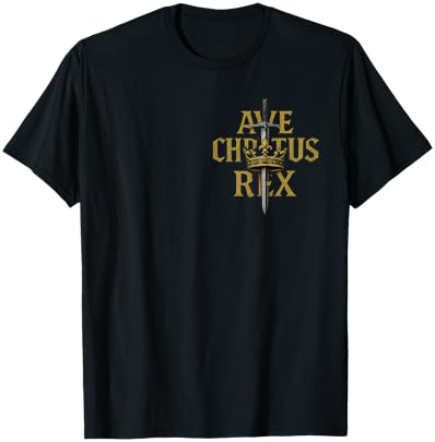 AVE Christus REX - Catholic Warrior of Christ T-Shirt - T-Shirt | Black