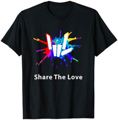 Share The Love for Kids Birthday Gifts T-Shirt - T-Shirt | Black