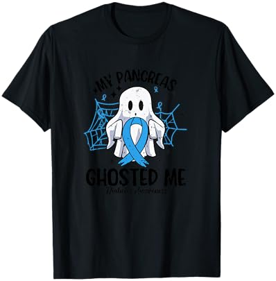 My Pancreas Ghosted Me Type 1 Diabetes Awareness T1D Warrior T-Shirt - T-Shirt | Black