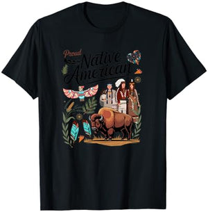 Indigenous Peoples Idea for Kids Native American Themed T-Shirt - T-Shirt | Black