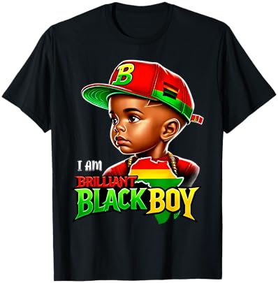 B is for Brilliant Black Boy Kid Black-History Month Toddler T-Shirt - T-Shirt | Black