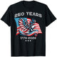 250th Anniversary 250 Years American US Flag Women Men Kids T-Shirt - T-Shirt | Black