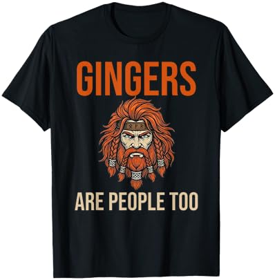 Shrinking Summer Gingers are People Too T-Shirt - T-Shirt | Black