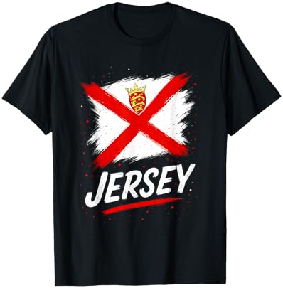 Jersey Flag Bailiwick of Jersey Pride T-Shirt - T-Shirt | Black