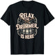 Relax The Drummer is Here Band Drum Music Festival T-Shirt - T-Shirt | Black
