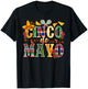 Happy Cinco De Mayo Mexican Sombrero Margarita Fiesta Funny T-Shirt - T-Shirt | Black
